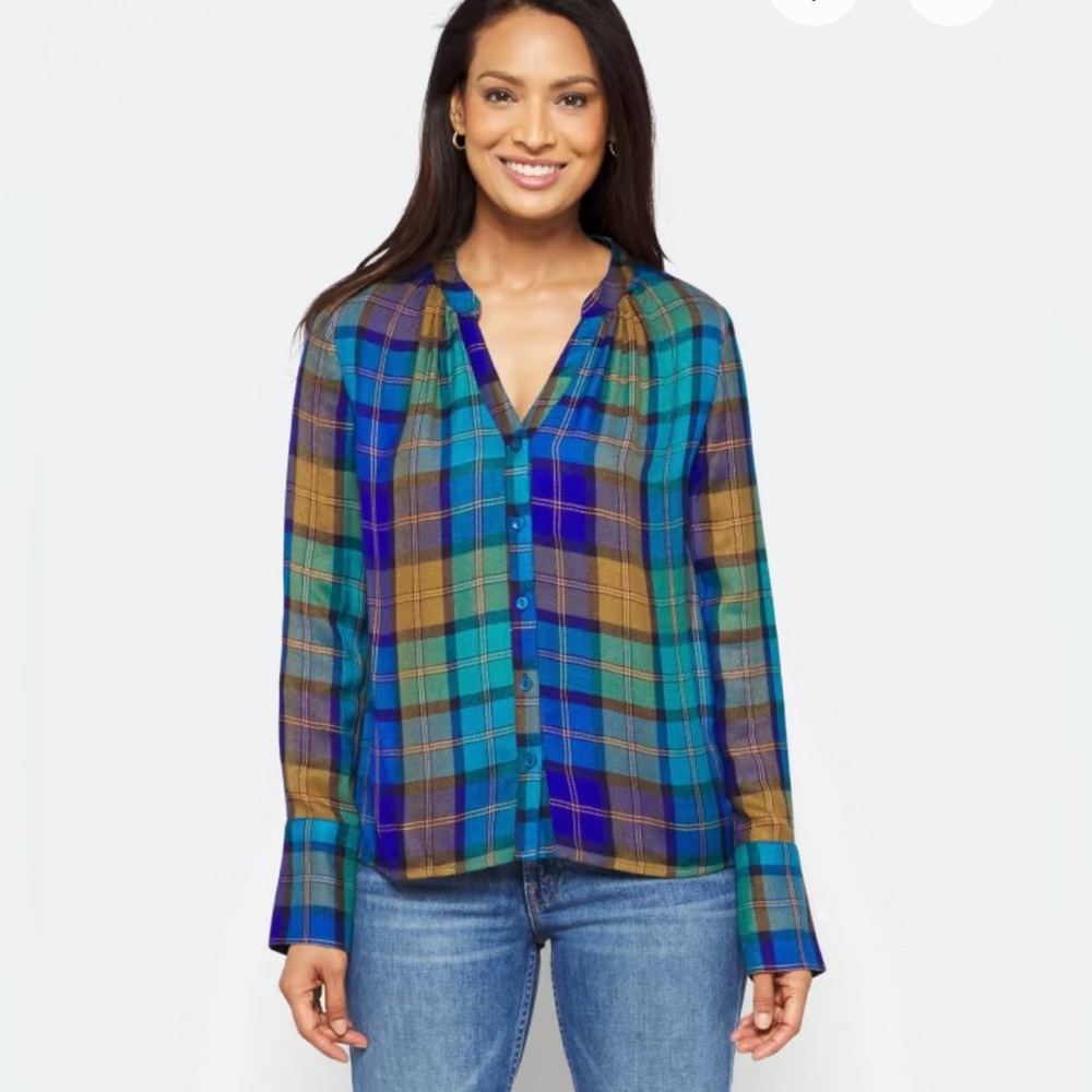 Plaid blouse
